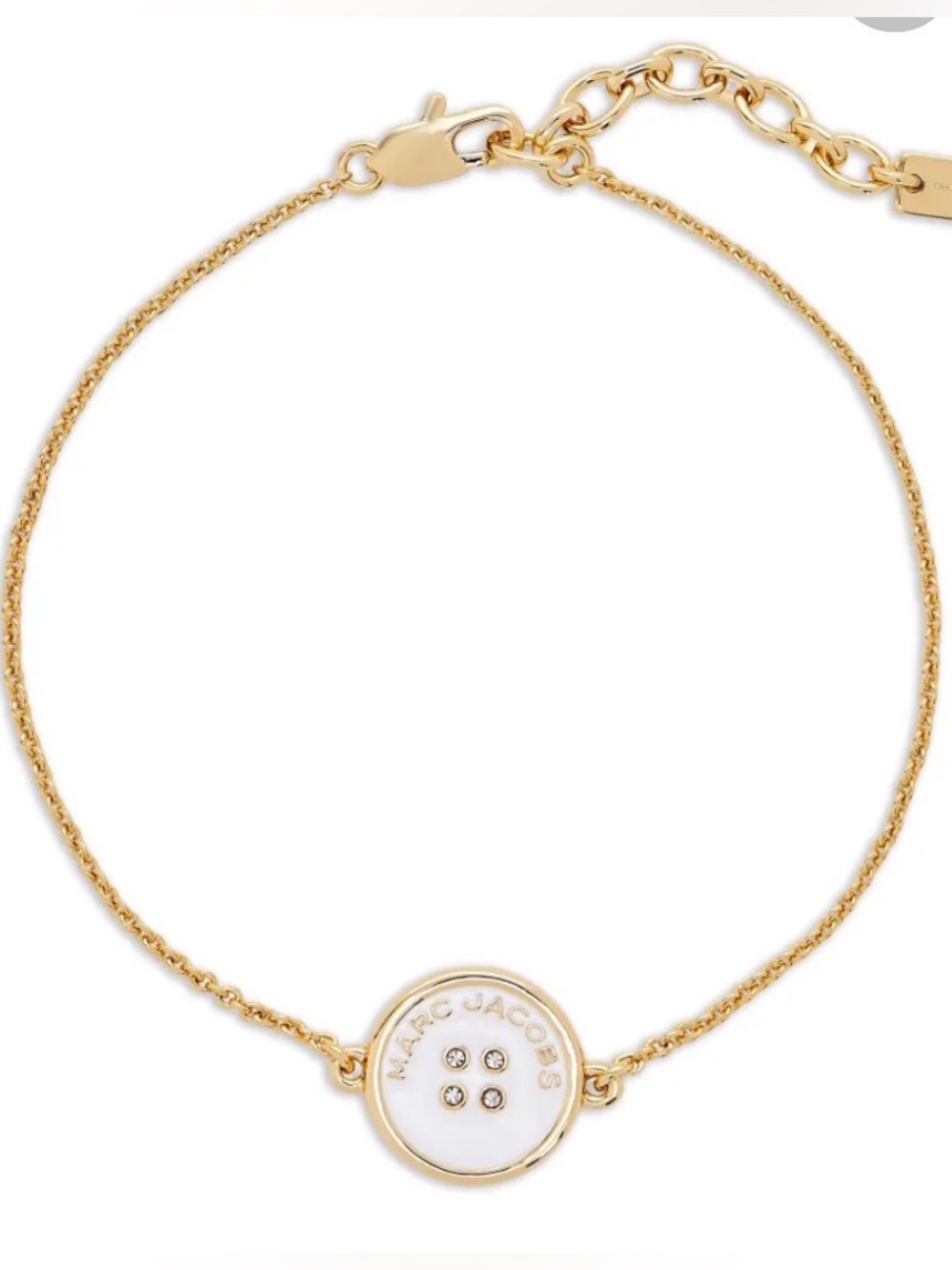 Marc Jacobs Gold/Cream Bracelet with Dust Bag